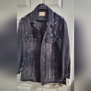 Free People oversized denim jacket